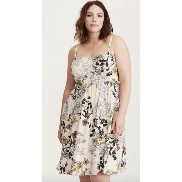 torrid Dresses & Skirts - Torrid challis floral print plus size dress